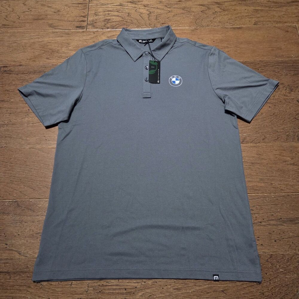 Travis Mathew Short Sleeve Golf Polo Shirt Men Solid Large